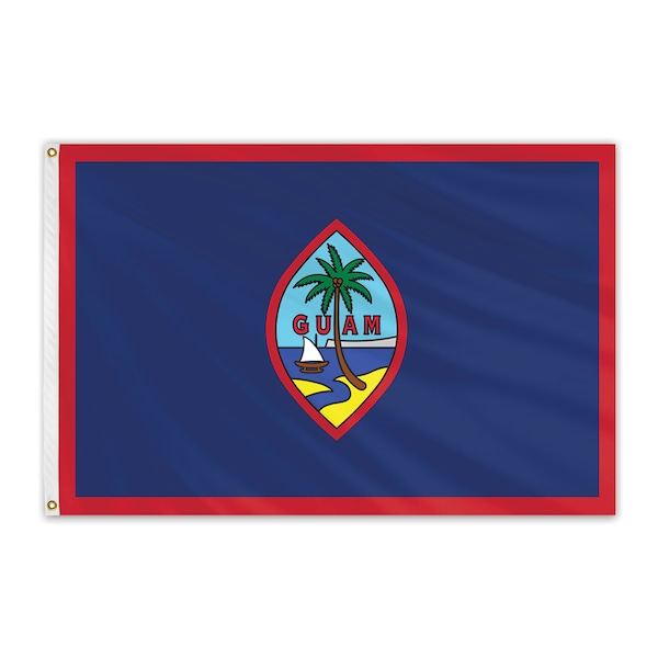 Global Flags Unlimited Guam Outdoor Nylon Flag 6'x10' 200772